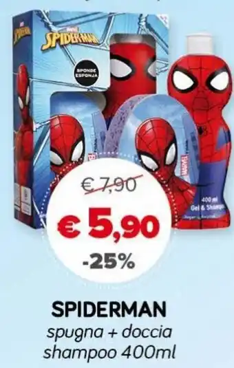 Spiderman spugna+doccia shamppo 400ml