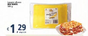 Alter Discount Lasagne all'uovo Bon Bontà 500 g offerta