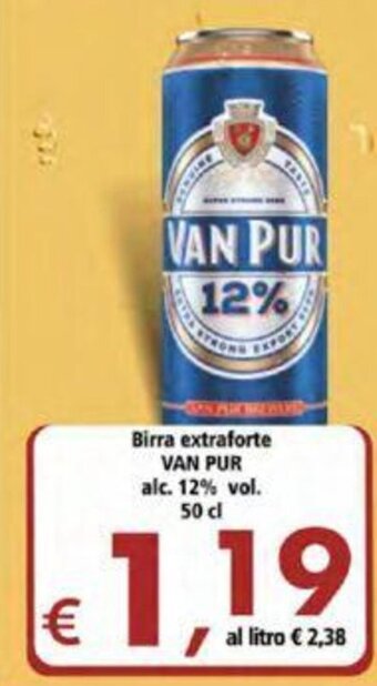 Alter Discount Birra extraforte Van Pur alc. 12% vol. 50 cl offerta