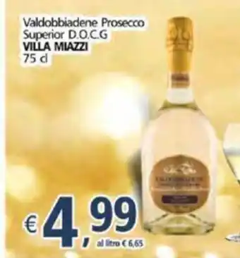 Alter Discount Villa Miazzi Valdobbiadene Prosecco Superior D.O.C.G 75 cl offerta