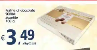 Alter Discount Sorini Praline di cioccolato assortite 160 g offerta