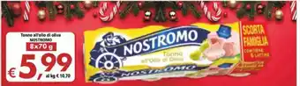 Alter Discount Tonno all'olio di oliva Nostromo 8 x 70 g offerta