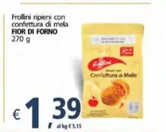 Alter Discount Fior Di Forno Frollini ripieni con confettura di mela 270 g offerta