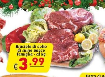 Ipercarni Braciole di collo di suino pacco famiglia - al kg offerta