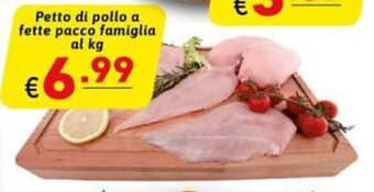Ipercarni Petto di pollo a fette pacco famiglia al kg offerta