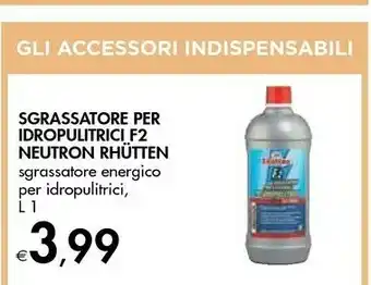 Bennet Rhütten Sgrassatore Energico Per Indropulitrici 1L offerta