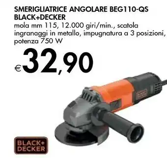 Bennet Black & Decker Smerigliatrice Angolare BEG110-QS offerta