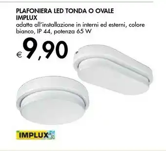 Bennet Implux Plafoniera Led Tonda offerta