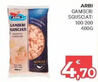 Arbi Gamberi Sgusciate 100-200 400g
