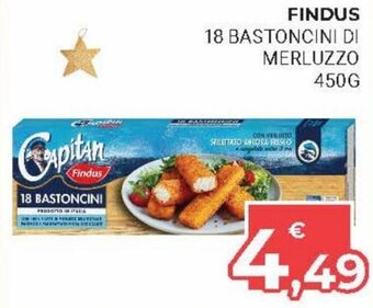 Eté Findus 18 Bastoncini di merluzzo 450g offerta