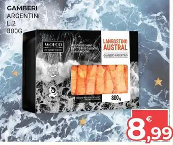 Eté Gamberi Argentini L.2 800g offerta