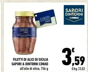 Conad Conad Filetti Di Alici Di Sicilia Sapori & Dintorni offerta