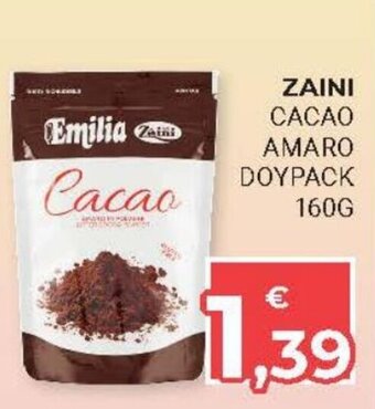 Eté Zaini Cacao Amaro Doypack 160g offerta