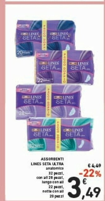 Conad Lines Assorbenti lines offerta