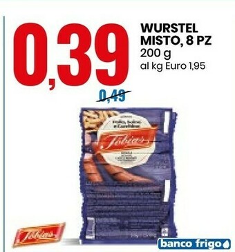 Eurospin Tobias Wurstel Misto offerta
