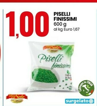 Eurospin Delizie dal Sole Piselli Finissimi offerta