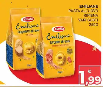 Eté Barilla Emiliane Pasta all'uovo ripiena vari gusti 250g offerta