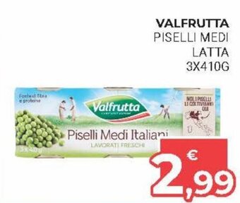 Eté Valfrutta Piselli Medi Latta 3x410g offerta