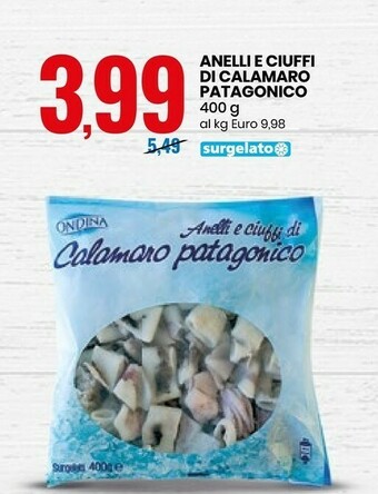 Eurospin Ondina Anelli E Ciuffi Di Calamaro Patagonico offerta