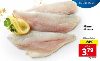 Lidl Filetto di orata 200 g offerta