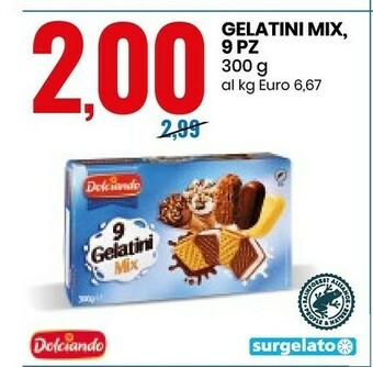 Eurospin Dolciando Gelatini Mix 9 Pz offerta