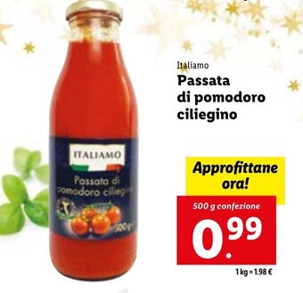 Lidl Italiamo Passata di pomodoro ciliegino 500 g offerta