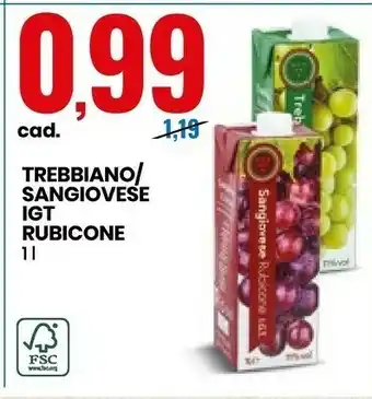 Rubicone Trebbiano / Sangiovese Igt