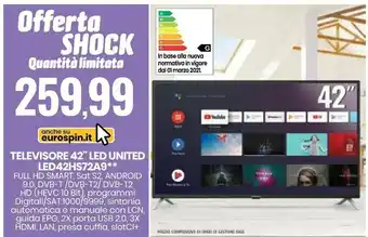 United Televisore 42 LED42HS72A9