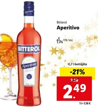 Lidl Bitterol Aperitivo 0,7 l offerta