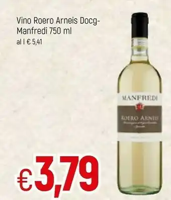 Famila Manfredi Vino bianco offerta