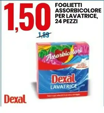 Eurospin Dexal Foglietti Assorbicolore Per Lavatrice offerta