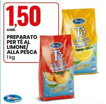 Eurospin Blues - Tè Al Limone Preparato Zuccherato Istantaneo 1000 G(ml) offerta