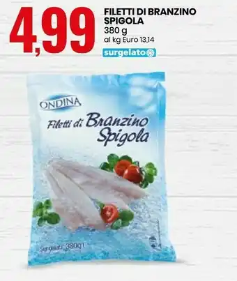Eurospin Ondina Filetti Di Branzino Surgelati 380 G(ml) offerta