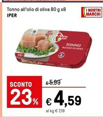 Iper La Grande Rio Mare Tonno Rio mare offerta