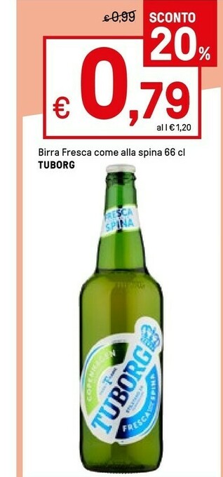 Iper La Grande Tuborg Birra offerta