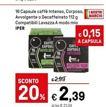 Iper La Grande Segafredo Caffè offerta