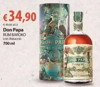 Extra Supermercati Don Papa Rum Baroko con Astuccio 700 ml offerta