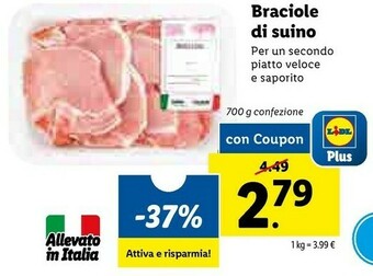 Lidl Bistecche di maiale offerta