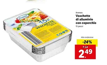 Lidl Vaschette alluminio offerta