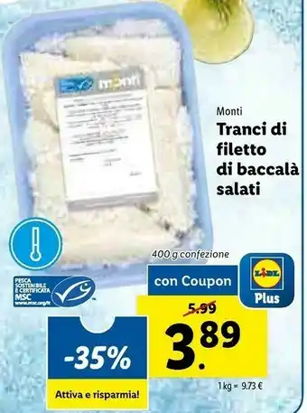Lidl Baccalà offerta