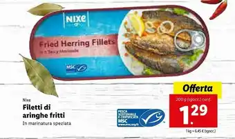 Lidl Nixe Pesce offerta
