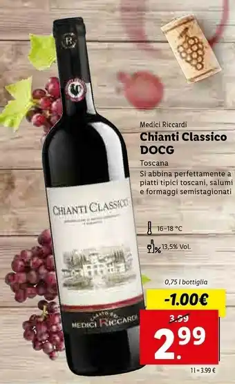 Lidl Chianti offerta