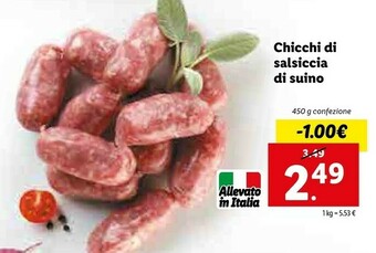 Lidl Salsicce offerta