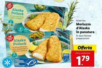 Lidl Ocean Filetti di merluzzo offerta