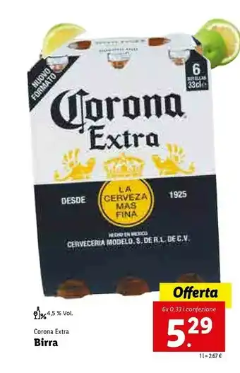 Lidl Corona Extra Birra Corona offerta