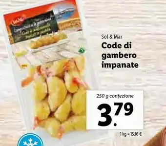Lidl Sol & mar Gamberi offerta