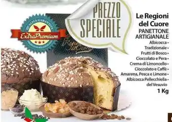 Le Regioni del Cuore Panettone Artigianale 1 kg