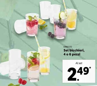 Lidl Bicchieri offerta