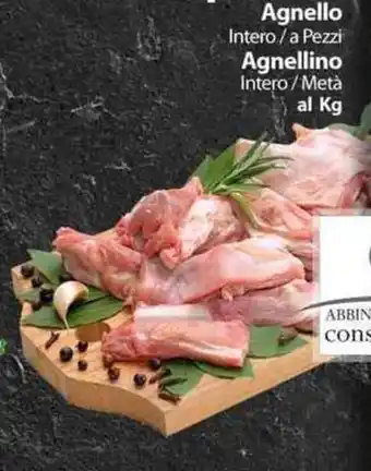 Extra Supermercati Agnello Intero / a Pezzi Agnellino Intero / Metà offerta