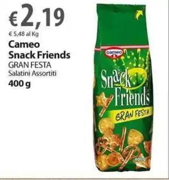 Extra Supermercati Cameo Snack Friends Gran Festa Salatini Assortiti 400 g offerta